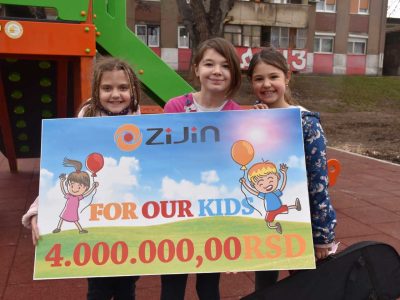 Serbia Zijin Copper помогла изградњу модерног дечијег игралишта „Црвенкапа“ у Бору