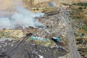 Трећи дан тиња ватра на градској депонији у Бору